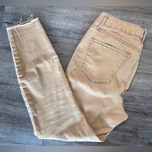 REWASH mustard yellow denim capris jeans - size 9 / size 29